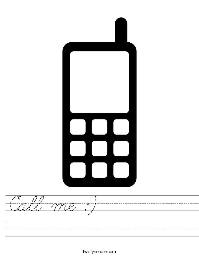 Call me :)           Worksheet