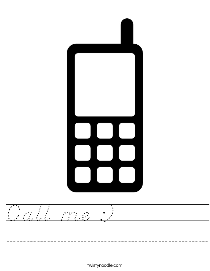 Call me :)           Worksheet