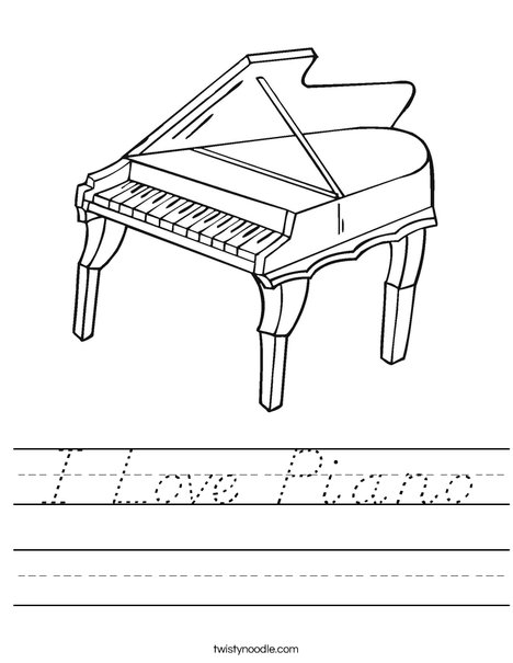 Grand Piano Worksheet