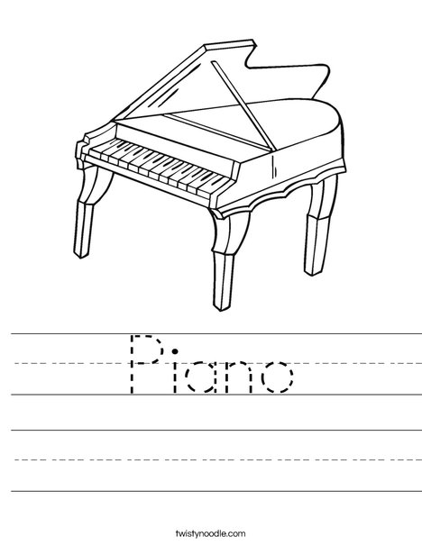 Grand Piano Worksheet