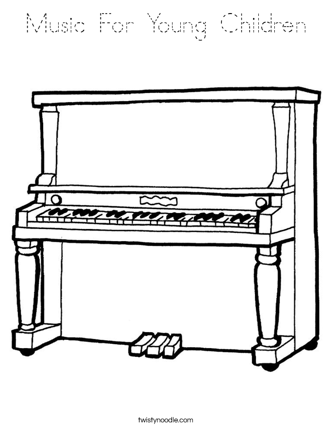Music For Young Children Coloring Page