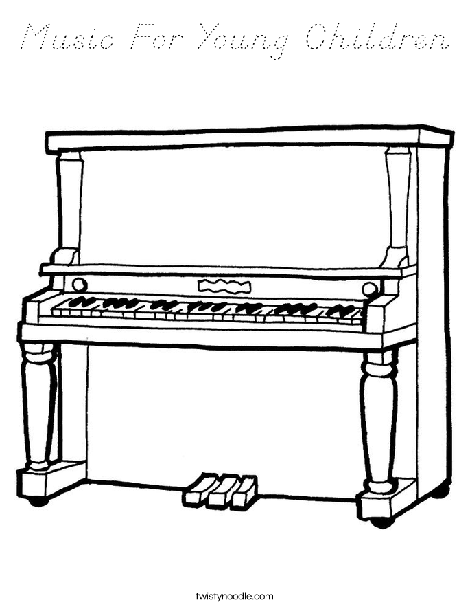 Music For Young Children Coloring Page