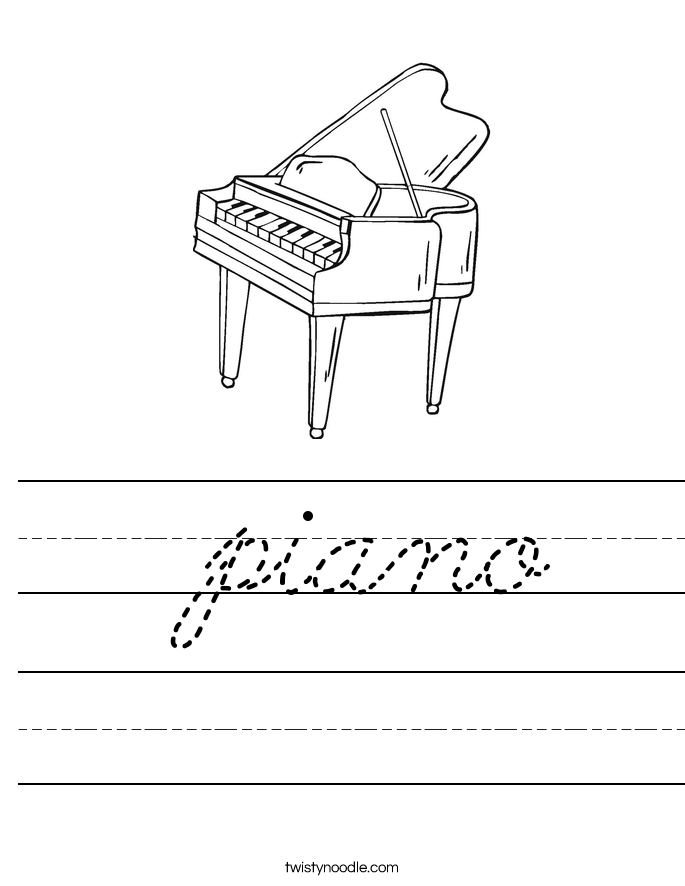  piano Worksheet