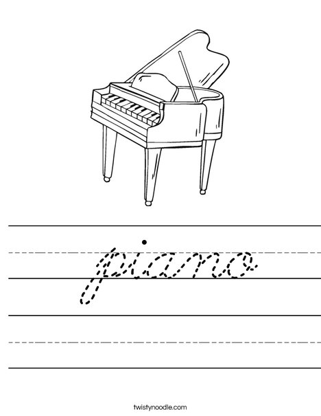 Piano Worksheet