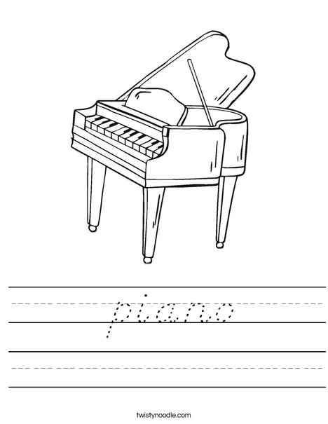 Piano Worksheet