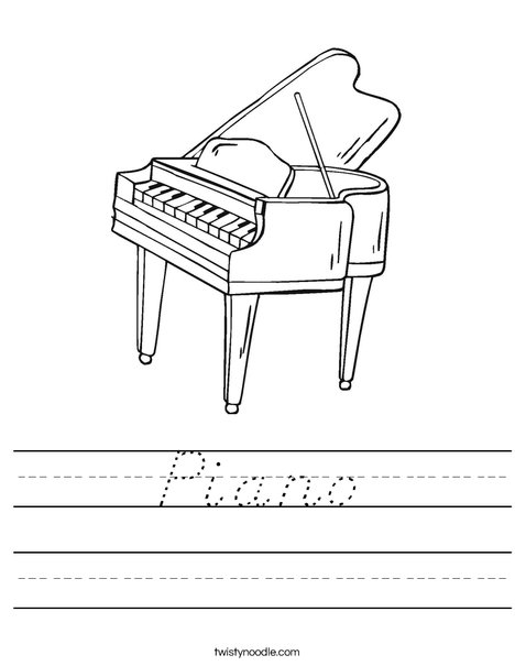 Piano Worksheet