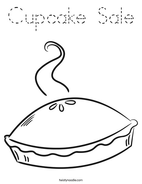 Pie Coloring Page