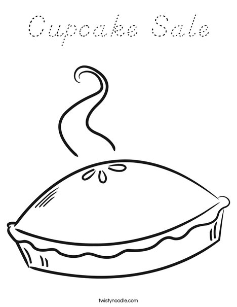 Pie Coloring Page