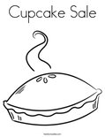 Cupcake Sale Coloring Page