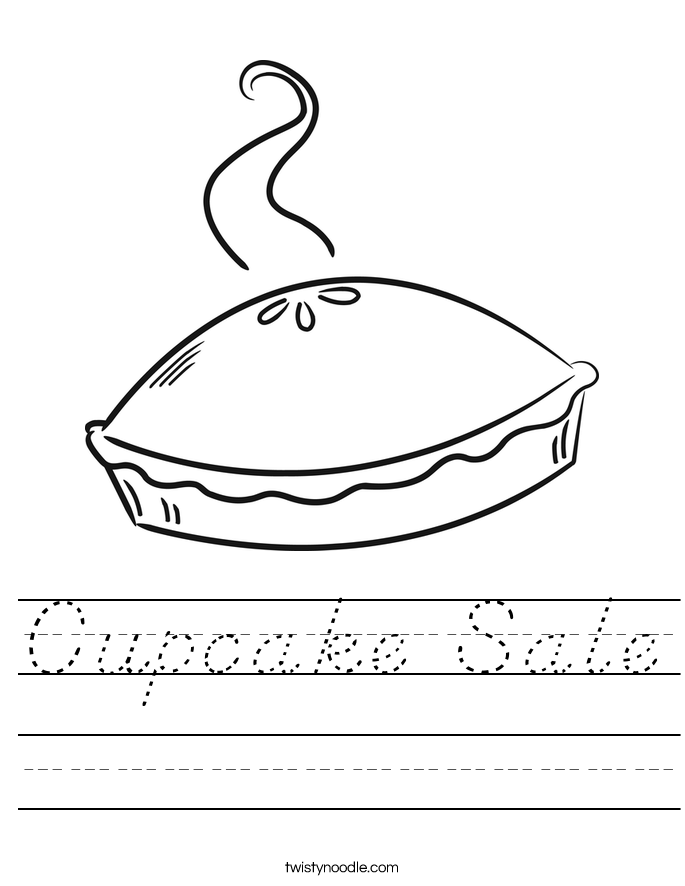 Cupcake Sale Worksheet