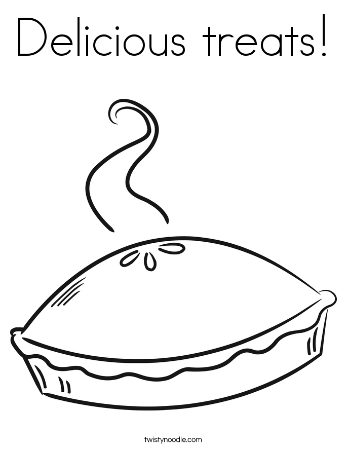 Delicious treats! Coloring Page