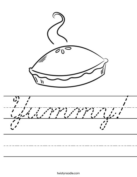 Pie Worksheet