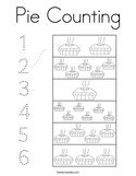 Pie Counting Coloring Page