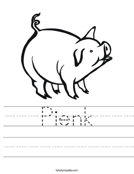 Pig Worksheet