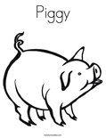 PiggyColoring Page