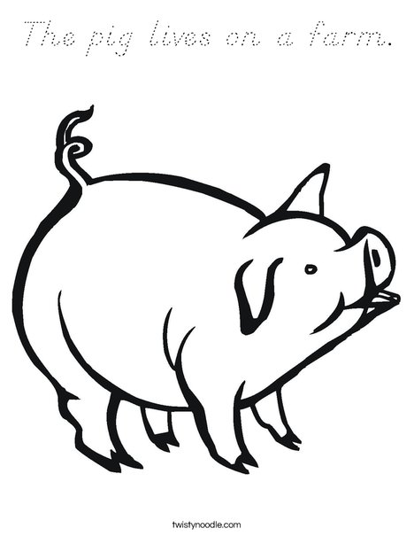 Pig Coloring Page