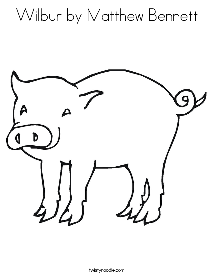 Wilbur by Matthew Bennett Coloring Page - Twisty Noodle