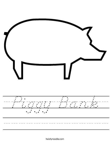 Blank Pig Worksheet