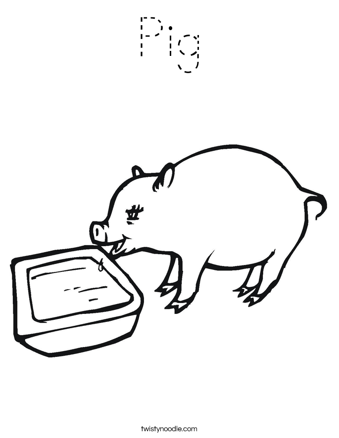 Pig Coloring Page