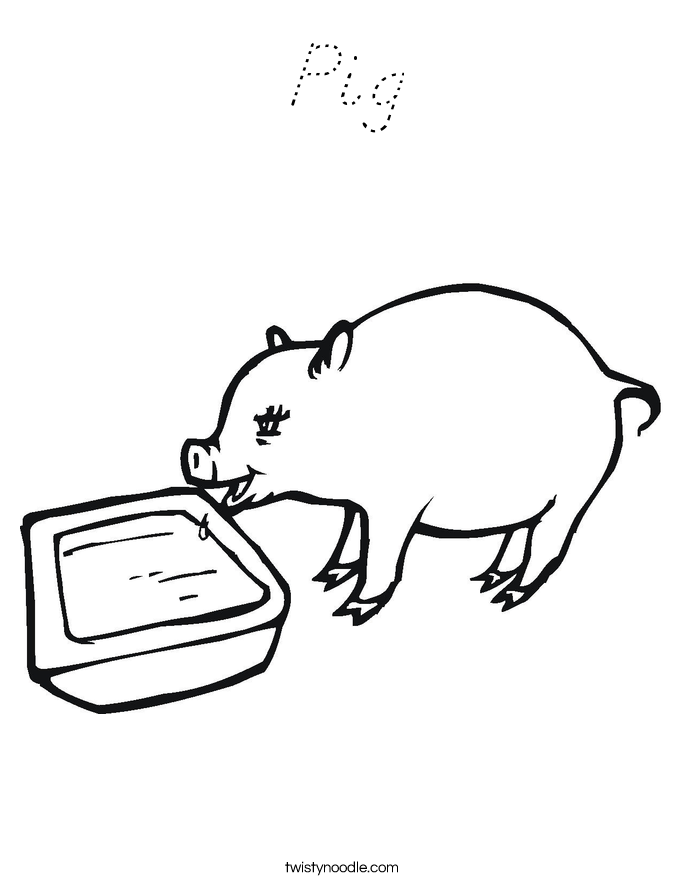 Pig Coloring Page