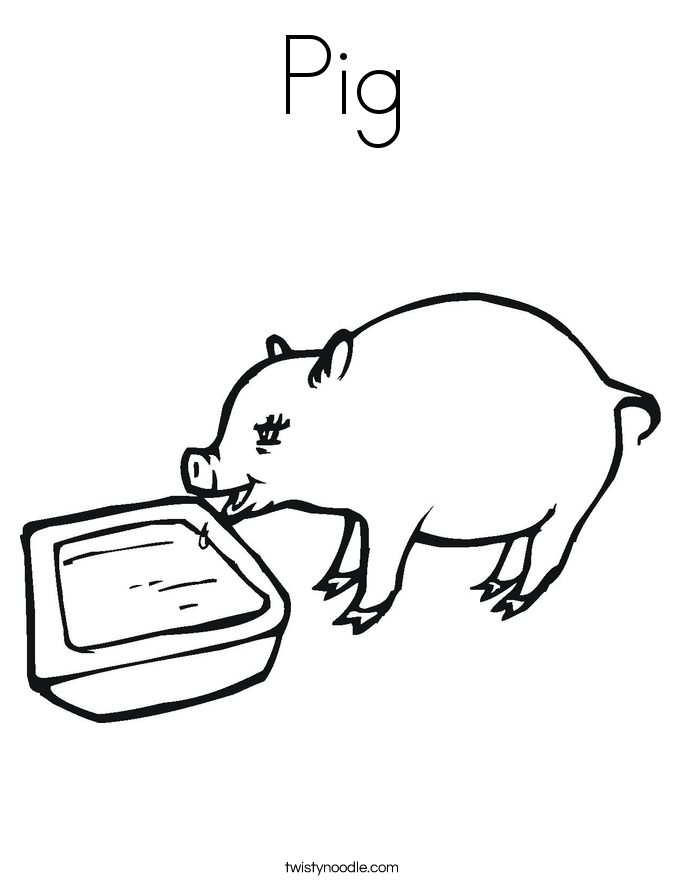 Pig Coloring Page