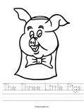 The Three Little Pigs Worksheet