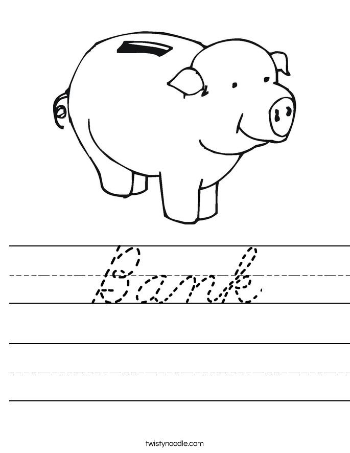 Bank Worksheet