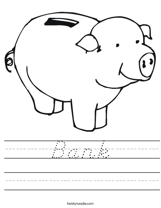 Bank Worksheet