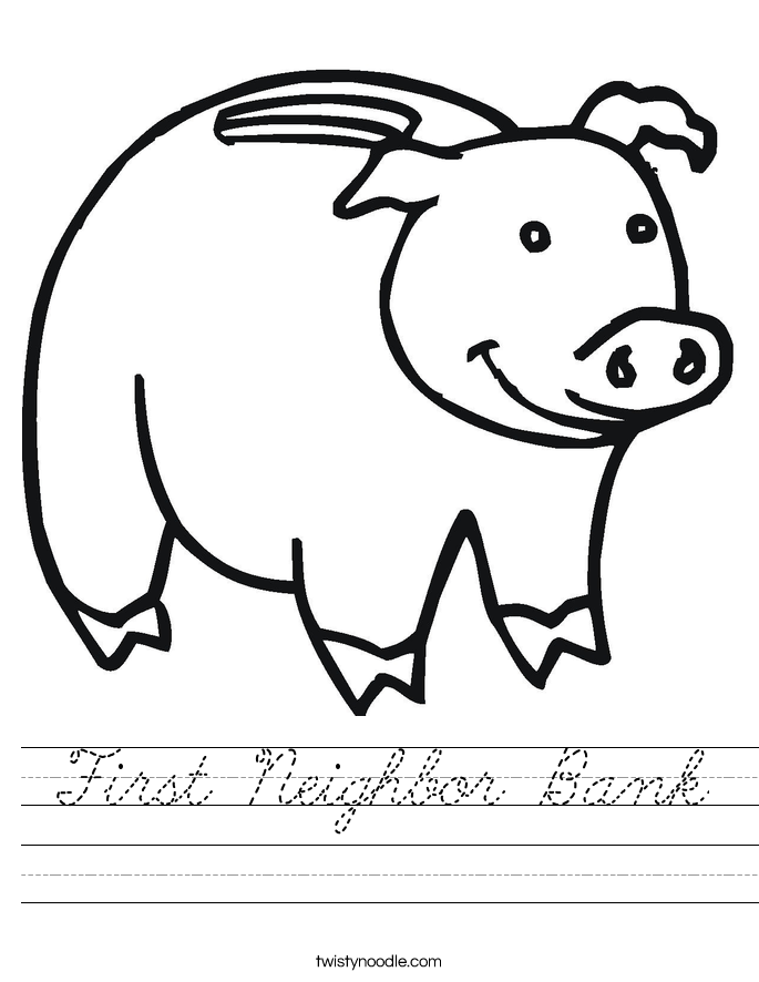 First Neighbor Bank Worksheet