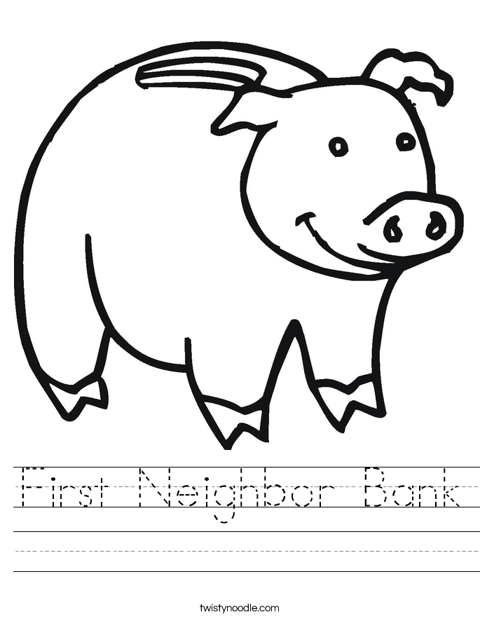 First Neighbor Bank Worksheet