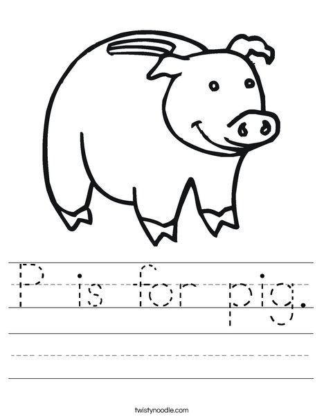 Piggy Bank Worksheet