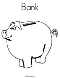 Bank Coloring Page