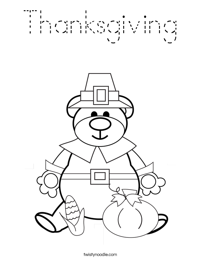 Thanksgiving Coloring Page
