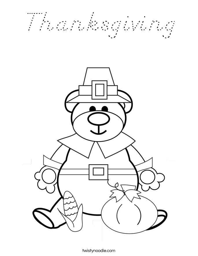 Thanksgiving Coloring Page