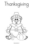 Thanksgiving Coloring Page