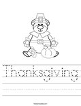Thanksgiving Worksheet