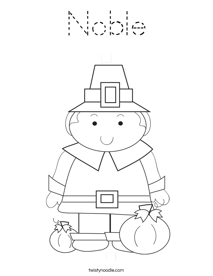 Noble Coloring Page