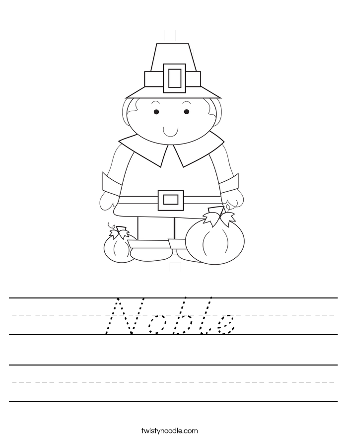 Noble Worksheet