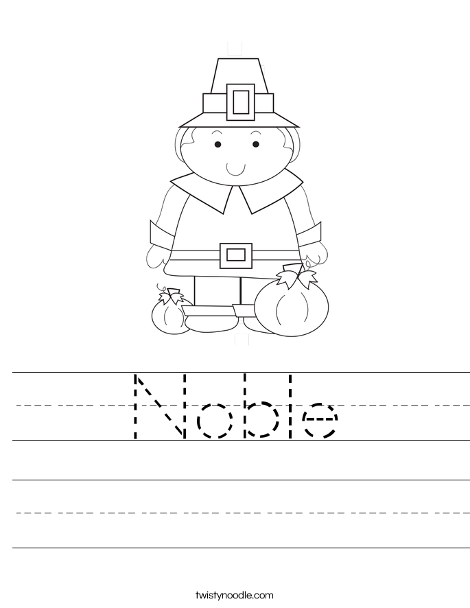 Noble Worksheet