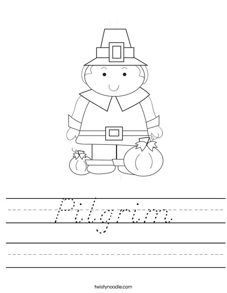 Pilgrim Boy Worksheet