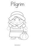 Pilgrim Coloring Page