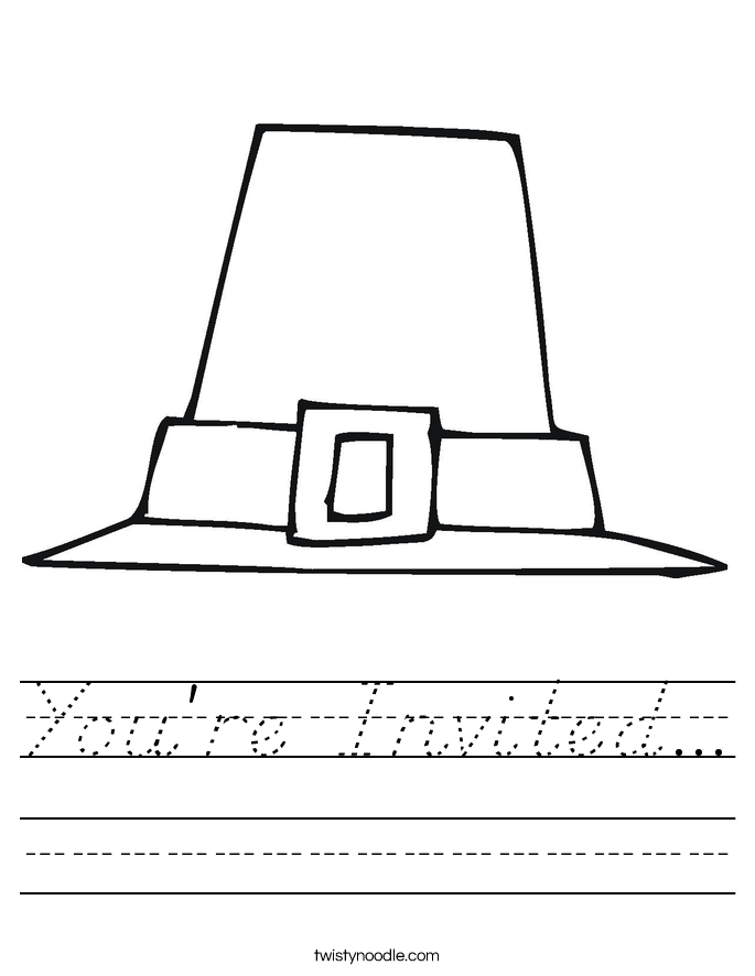 You're Invited... Worksheet