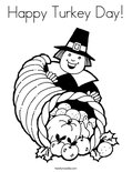 Happy Turkey Day!Coloring Page