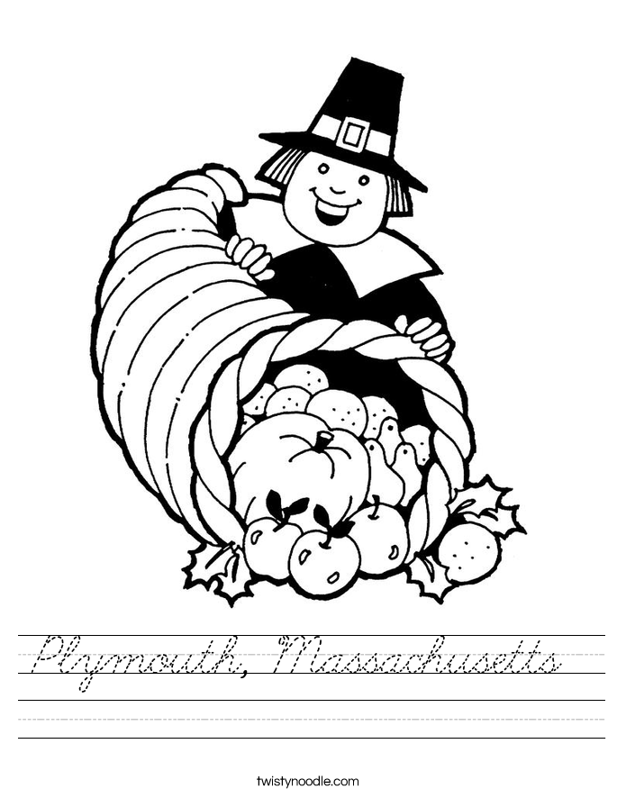 Plymouth, Massachusetts  Worksheet