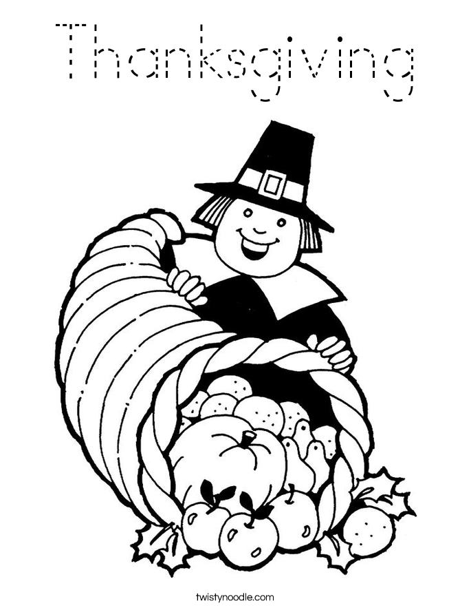 Thanksgiving Coloring Page