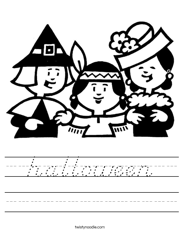 halloween Worksheet