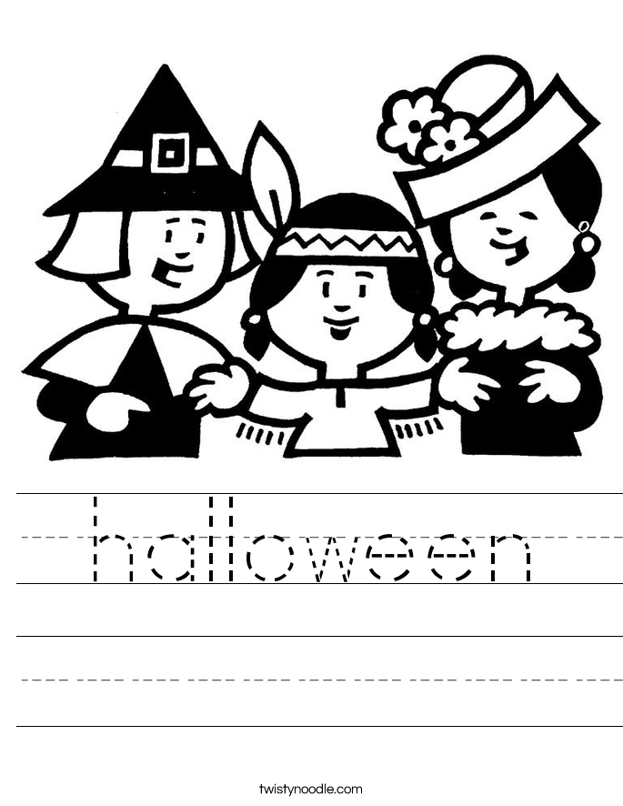 halloween Worksheet