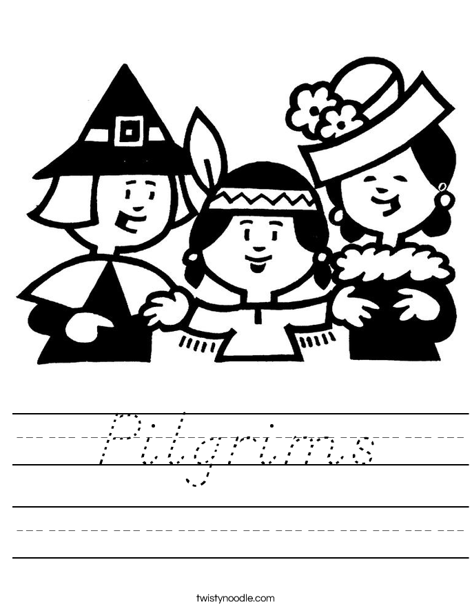 Pilgrims Worksheet