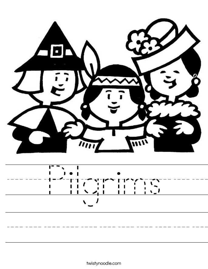 Pilgrims Worksheet