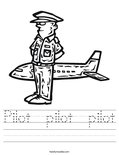 Pilot  pilot  pilot Worksheet